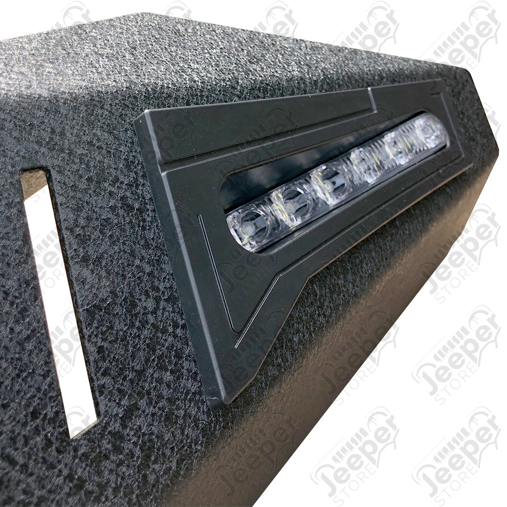 Pare chocs avant acier avec porte treuil type: 4 LED Jeep Wrangler JK