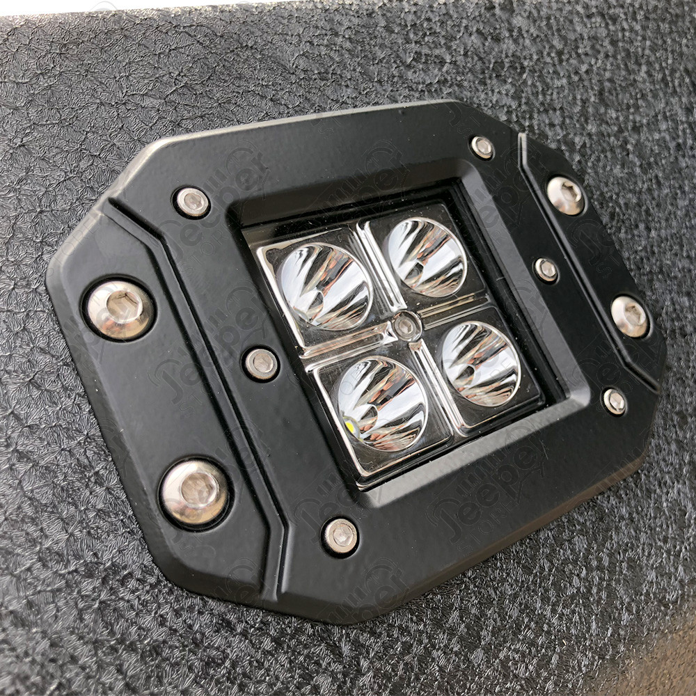 Pare chocs avant acier avec porte treuil type: 4 LED Jeep Wrangler JK