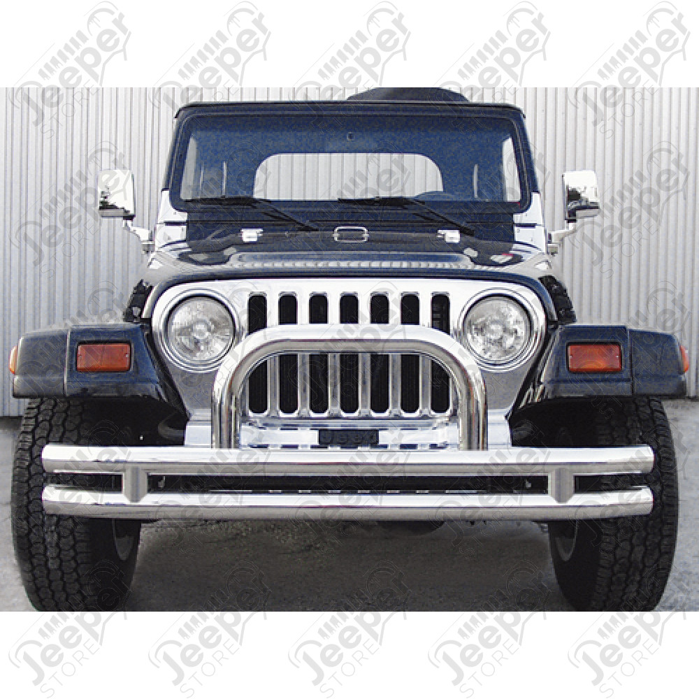 Pare buffles avant (Pare chocs) acier inox Jeep CJ7, CJ8