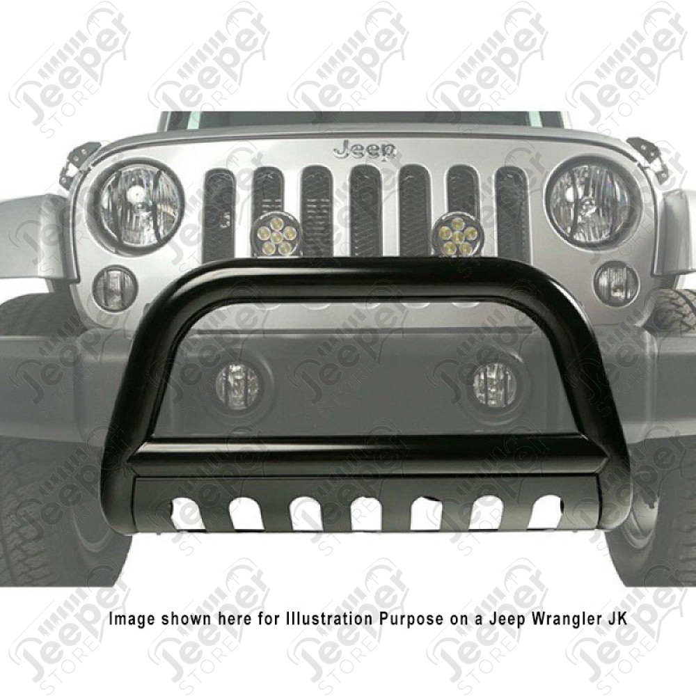 Pare buffles "Bull Bar" noir (diamètre: 3.5") pour Jeep Wrangler JL