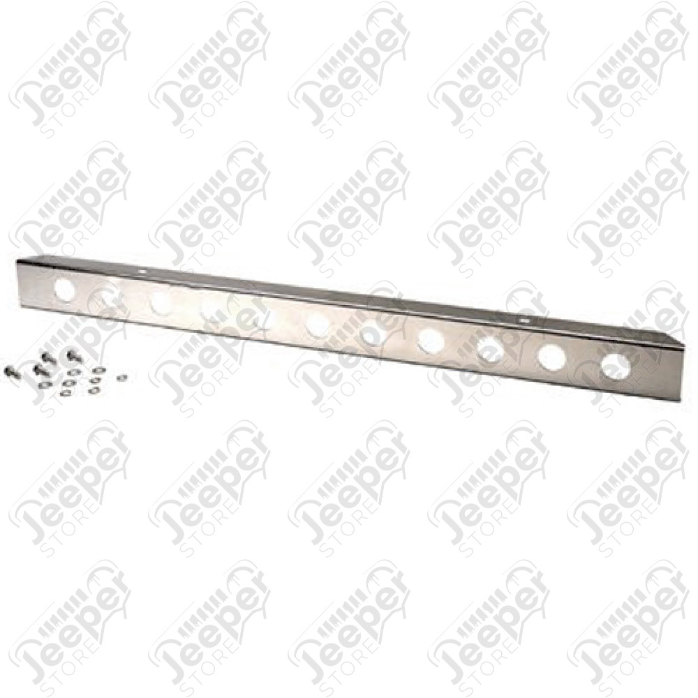 Pare chocs avant en acier / inox avec perforations, Jeep Wrangler TJ