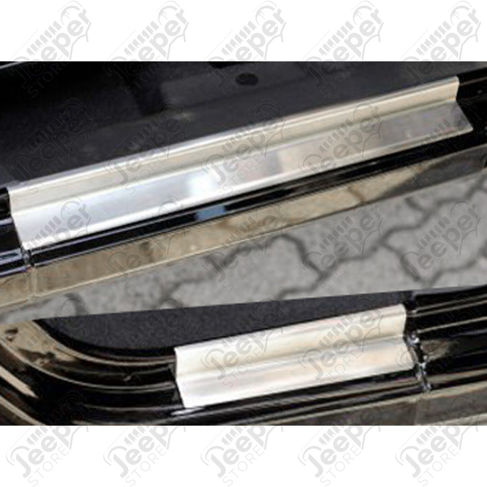 Kit de 4 protections de seuils de portes en acier inox pour Jeep Wrangler JK Unlimited