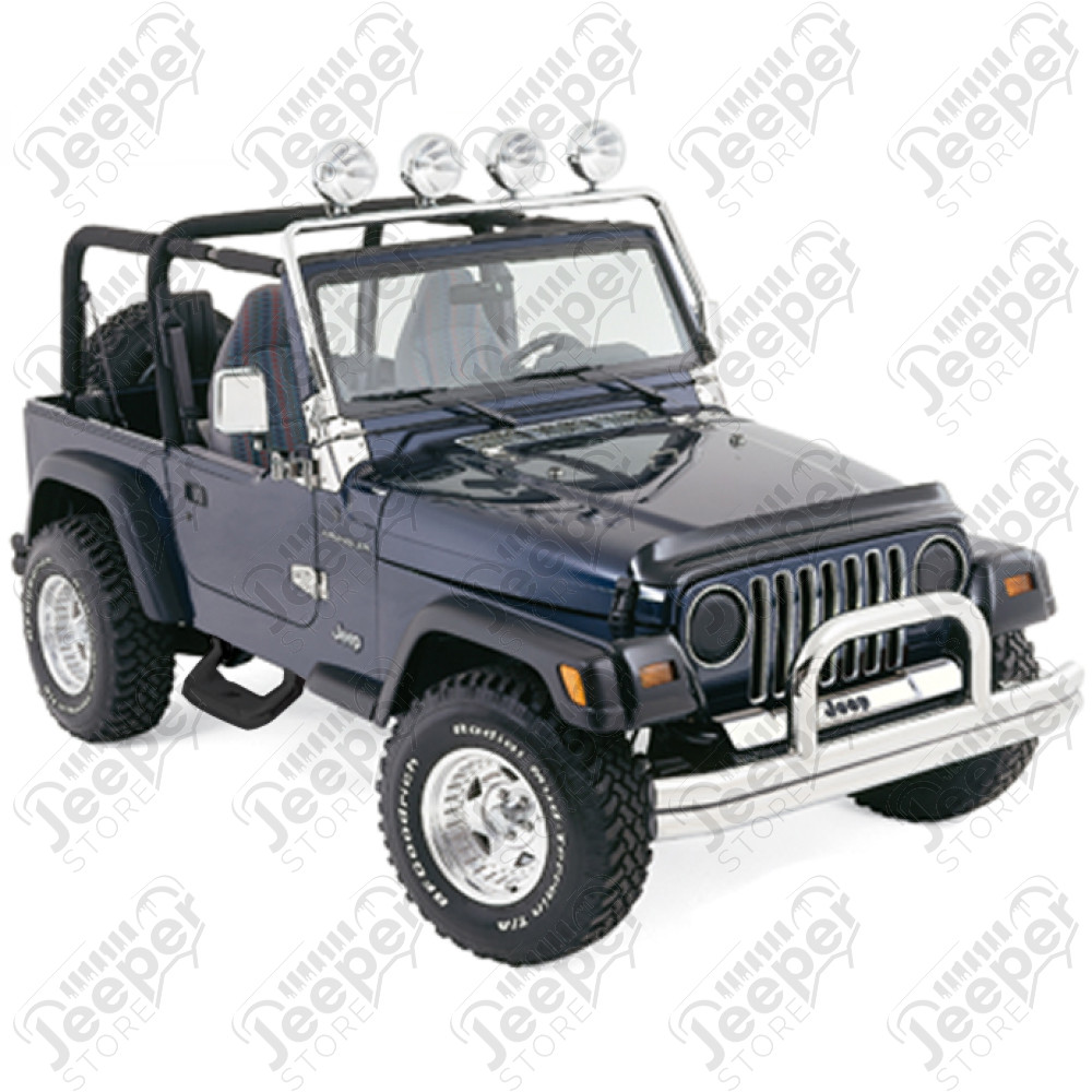 Kit de 2 marchepieds en aluminium (couleur : noir) - Jeep Wrangler YJ - SH76026
