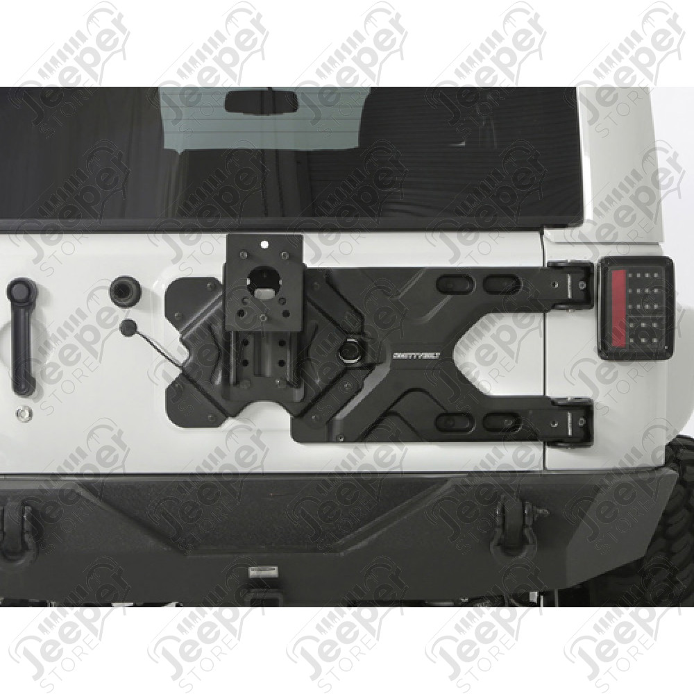 Support de roue de secours renforcé pour pneu jusqu'à 37" pour Jeep Wrangler JK