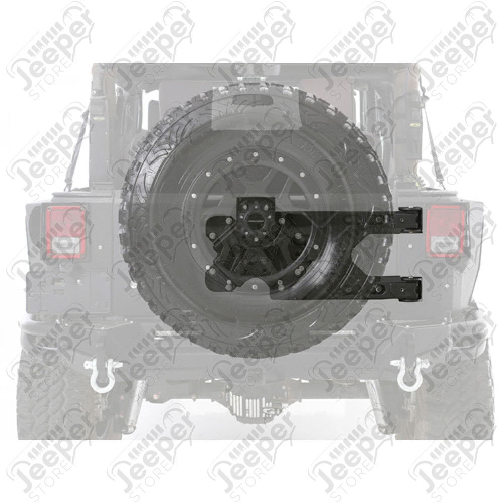 Support de roue de secours renforcé pour pneu jusqu'à 37" pour Jeep Wrangler JK