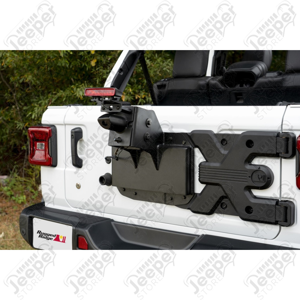 Support de roue de secours renforcé pour pneu jusqu'à 40" pour Jeep Wrangler JL