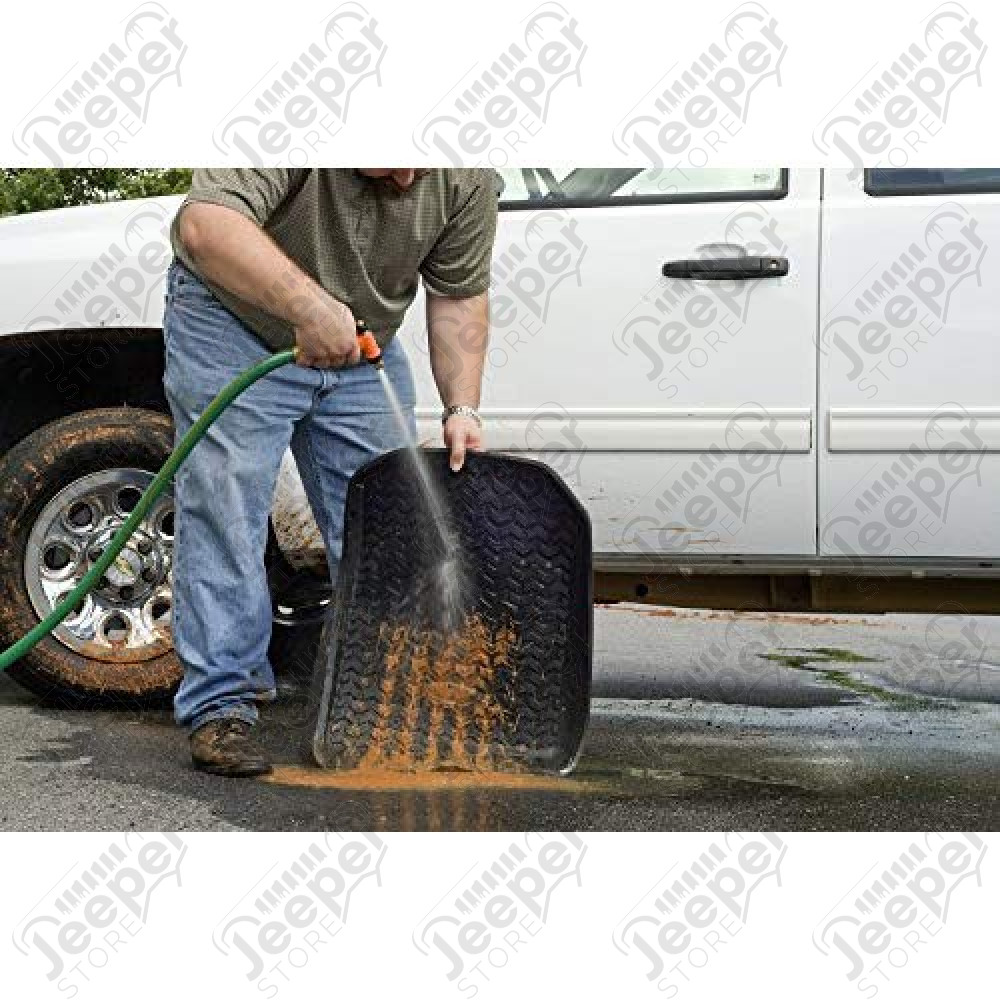 Kit de 2 tapis de sol arrière en caoutchouc préformé - Jeep Wrangler TJ et LJ - 1566.21 / 61731 / 12950.10