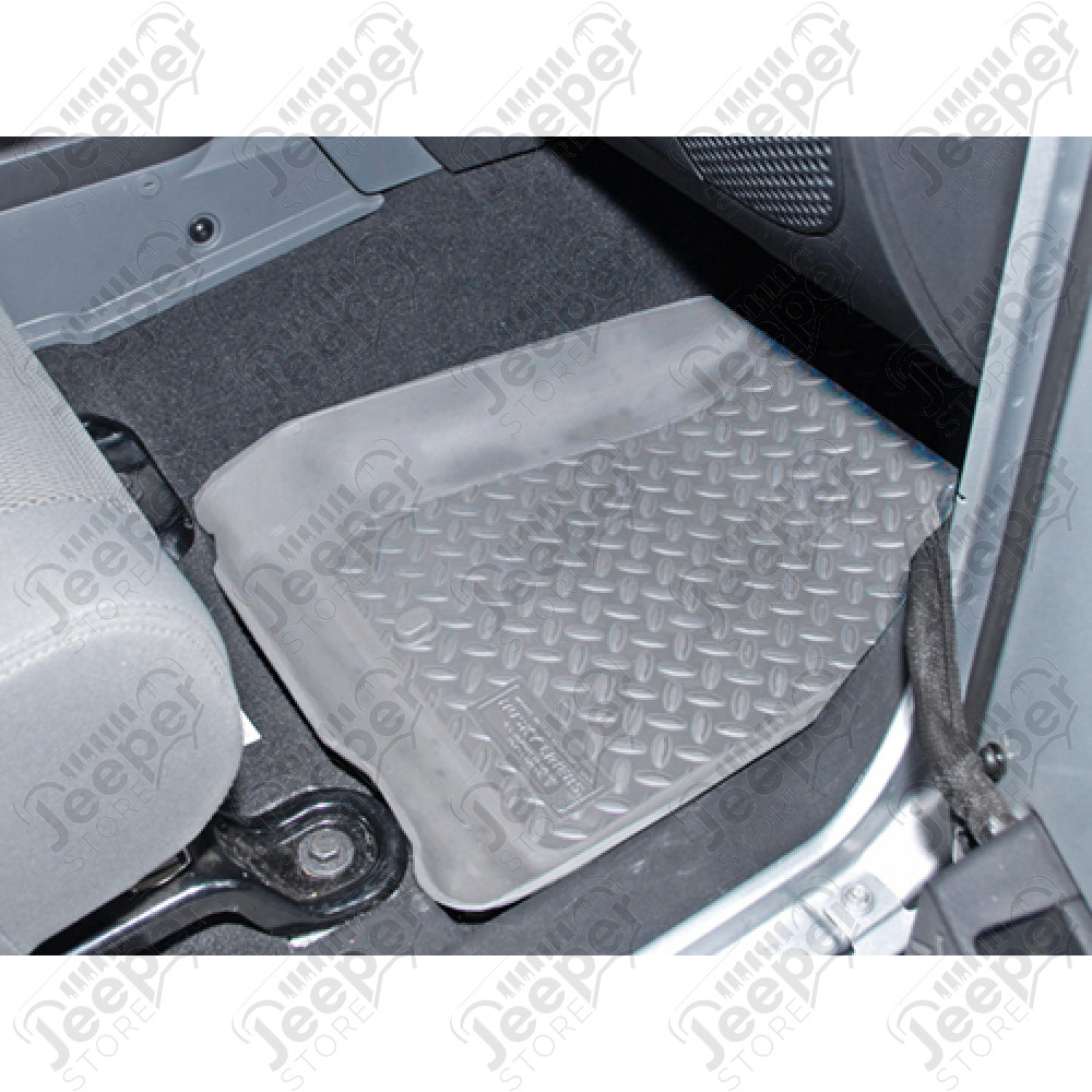 Kit de tapis de sol en caoutchouc avant gris, Wrangler JK (2 ou 4 portes)