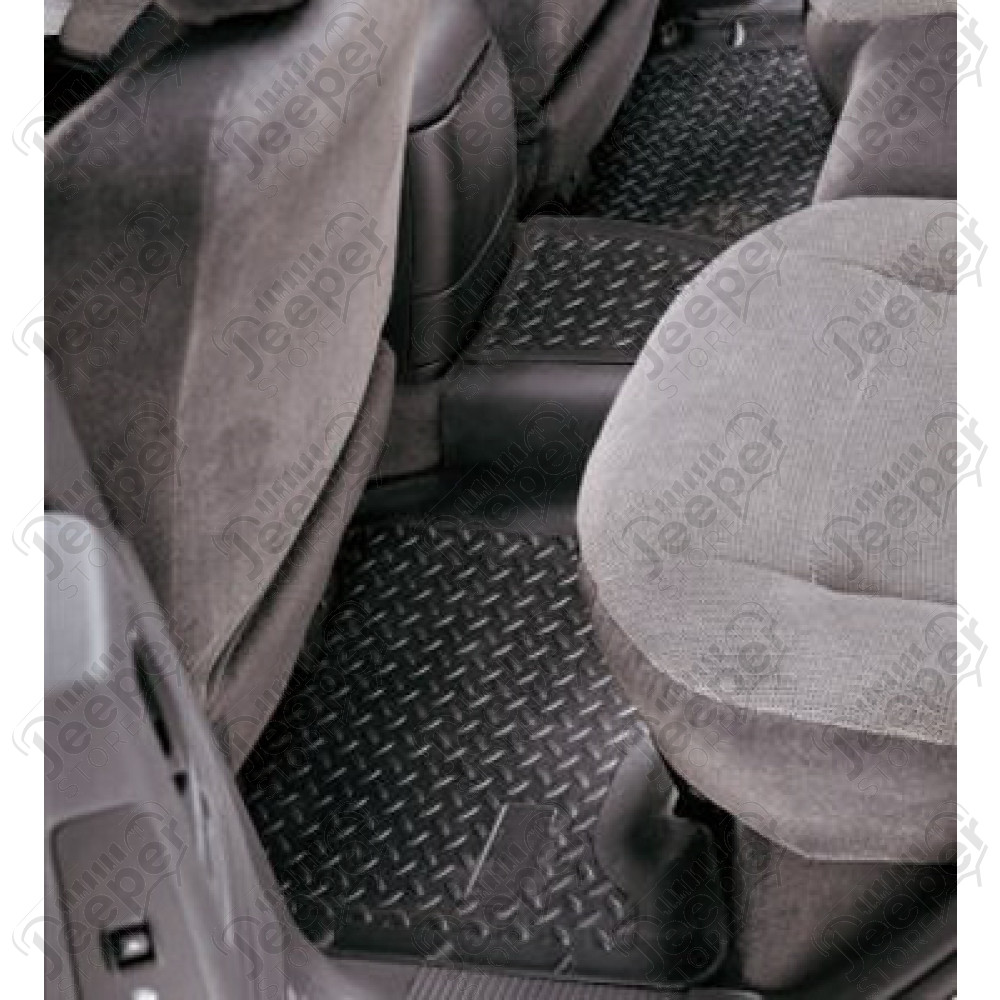 Kit de tapis de sol arrière en caoutchouc - Jeep Cherokee XJ - 1566.42 / 60101 / 12950.19