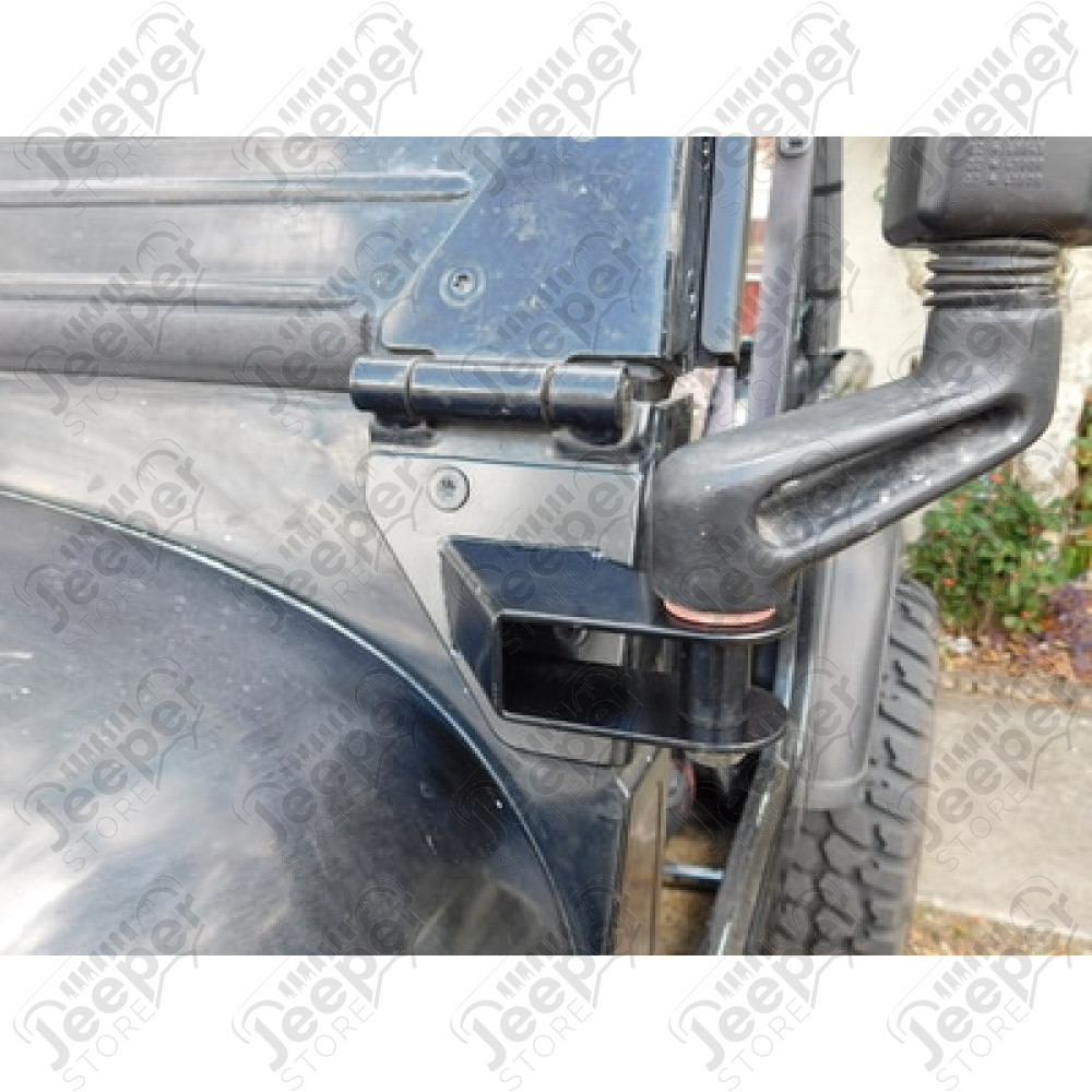 Kit de relocalisation de support de rétroviseur noir Jeep CJ7 et Wrangler YJ 