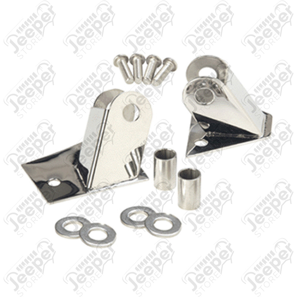 Kit de supports de rétroviseur, acier inox, Wrangler TJ
