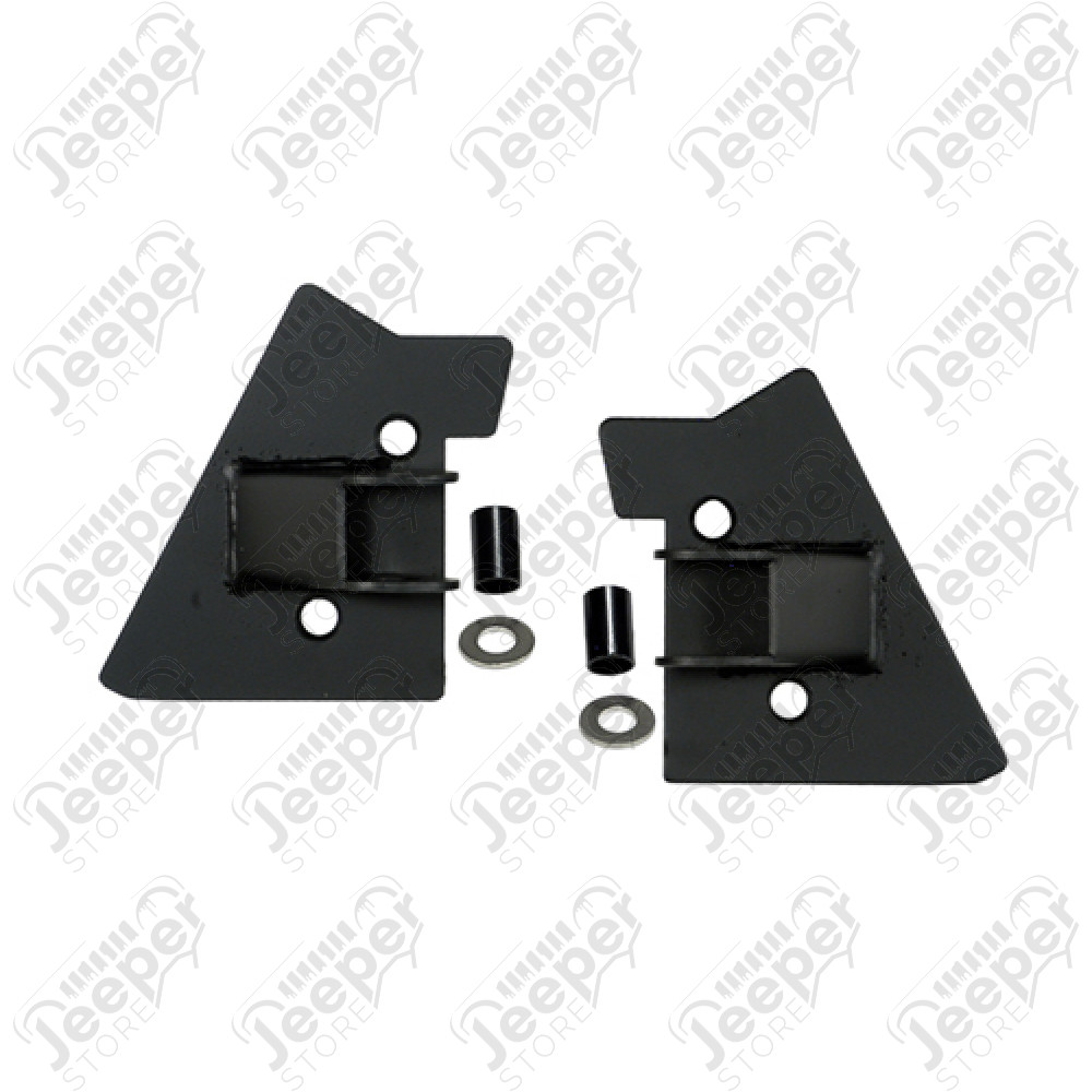Kit de supports de rétroviseur - Finition : noir - Jeep Wrangler TJ