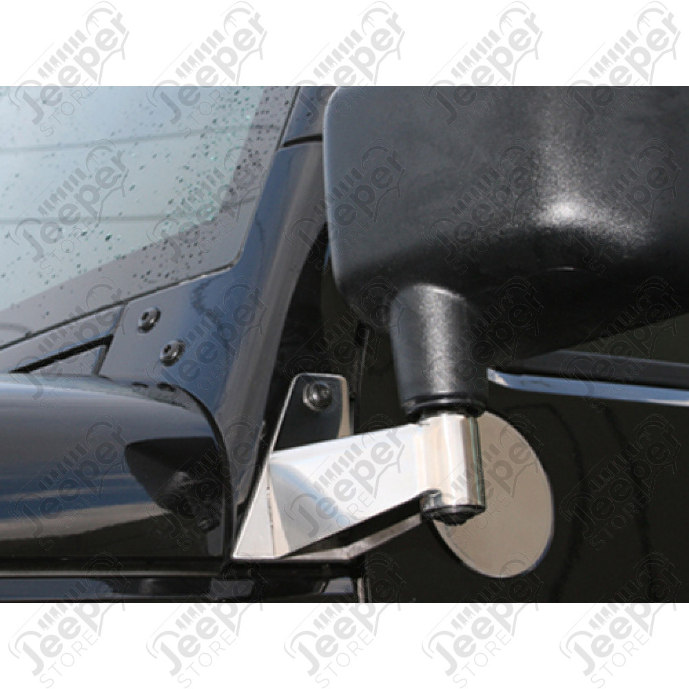 Kit de relocalisation inox de support de rétroviseur Jeep Wrangler JK