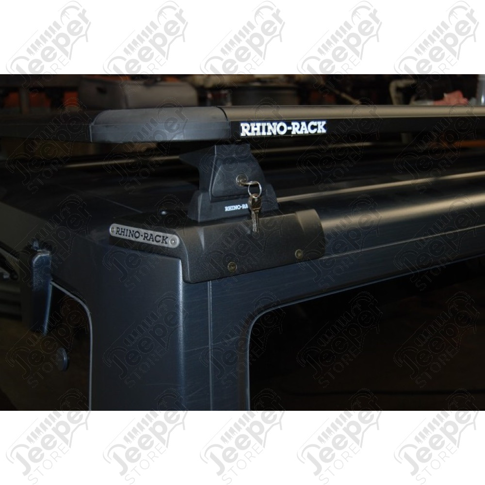 Galerie de toit Rhino-Rack BackBone avec plateau pour Jeep Wrangler JK Unlimited (4 portes) 