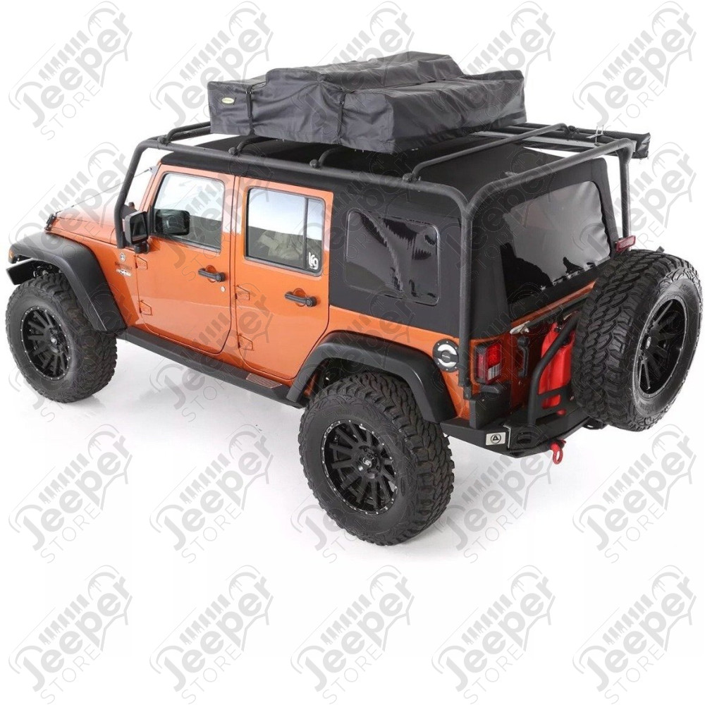Galerie de toit offroad OFD en acier noir pour Jeep Wrangler JK Unlimited (4 portes) - OF00502103