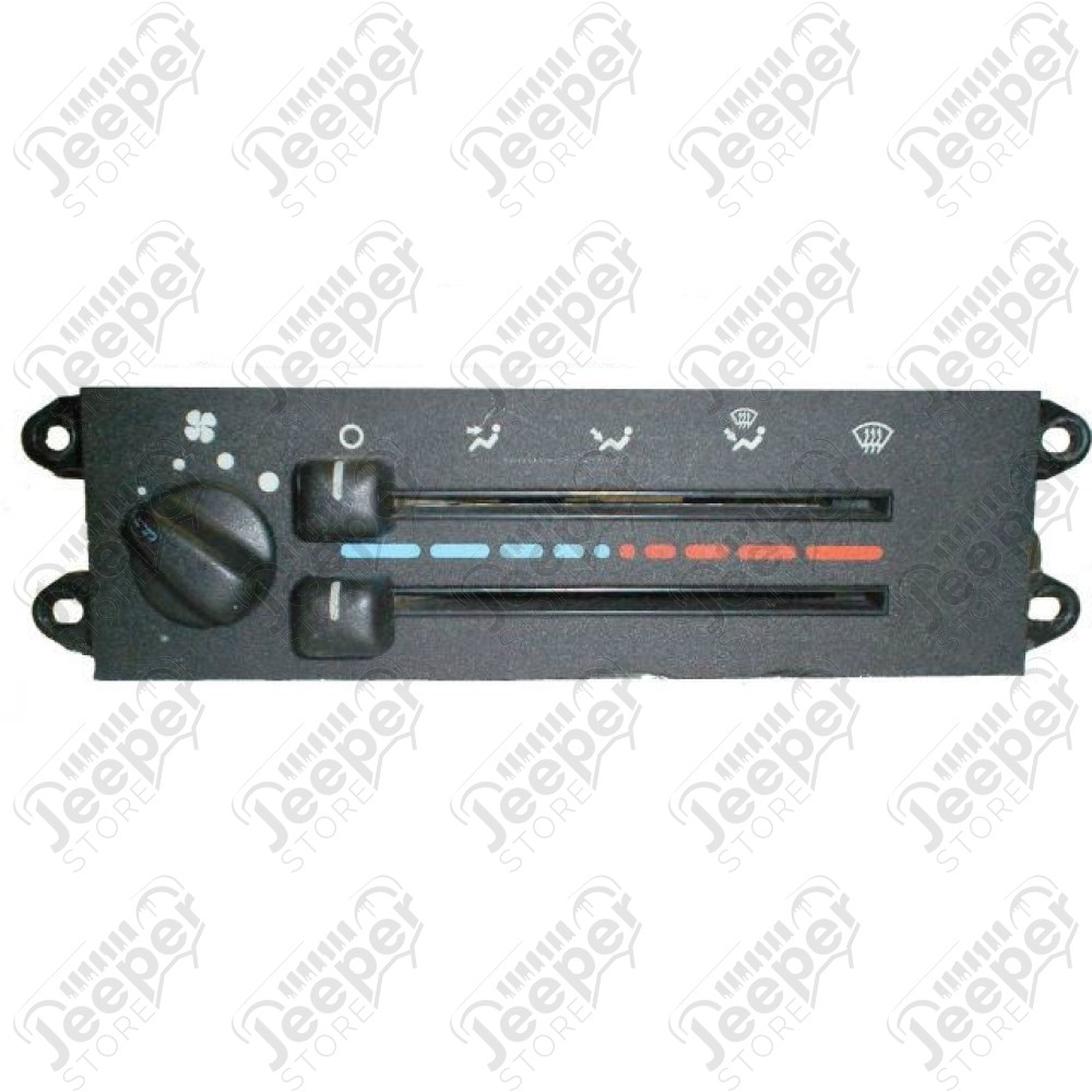 Kit de boutons de ventilation de tableau de bord (sans clim - 5 bornes) pour Jeep Wrangler TJ