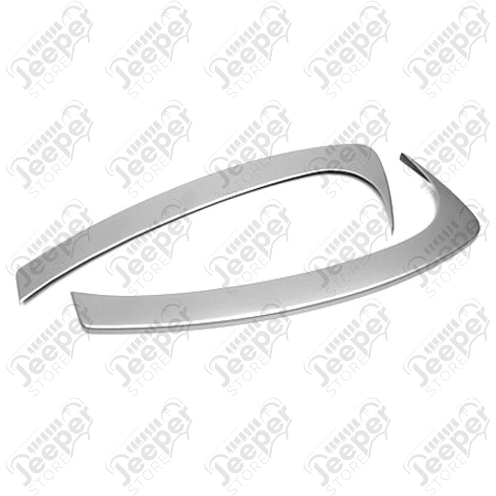 Kit Enjoliveurs tableau de bord centrale (2 pieces) (couleur: argent) Jeep Wrangler JK