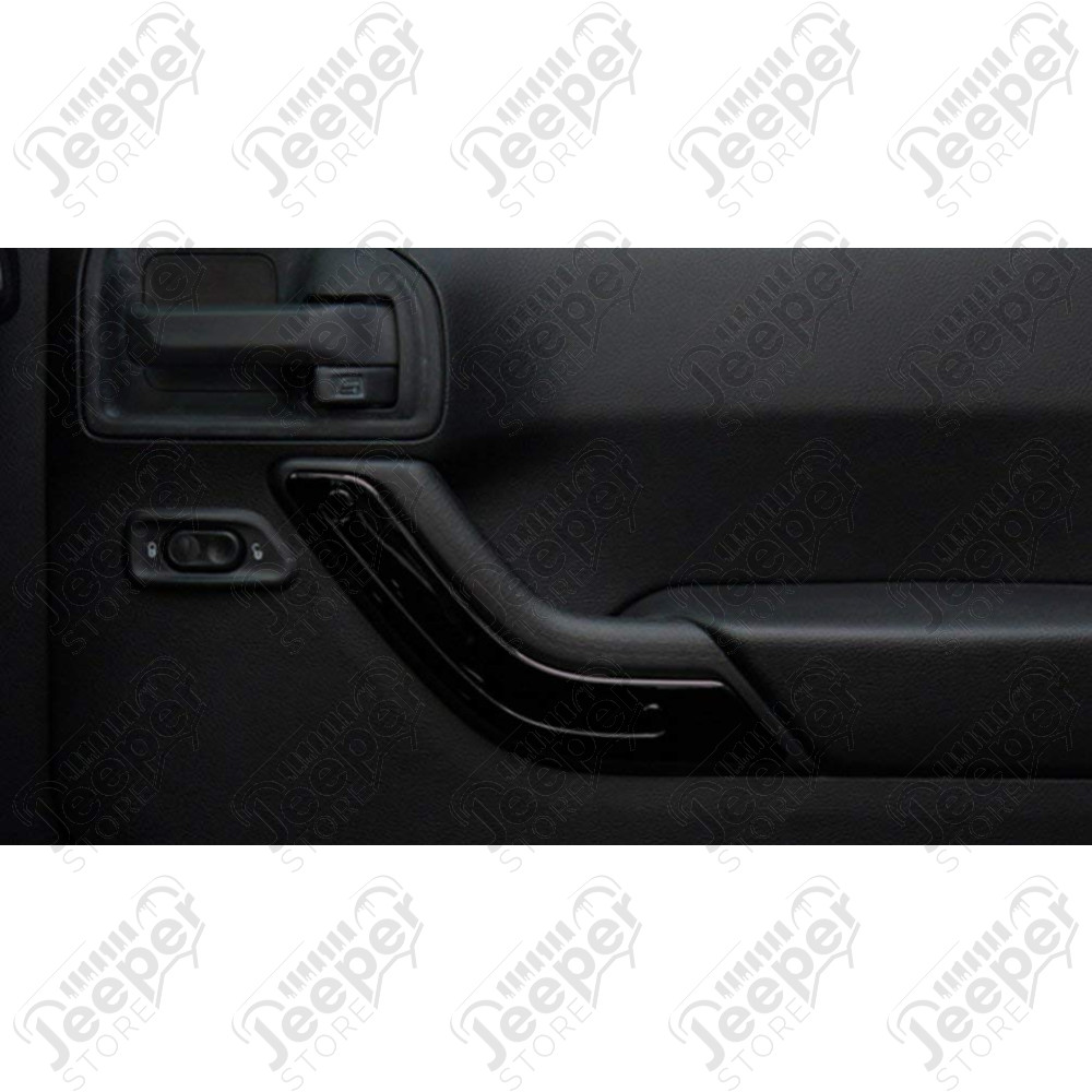 Kit d'enjoliveurs de tableau de bord et portes (12 pièces) (couleur: noir) pour Jeep Wrangler JK