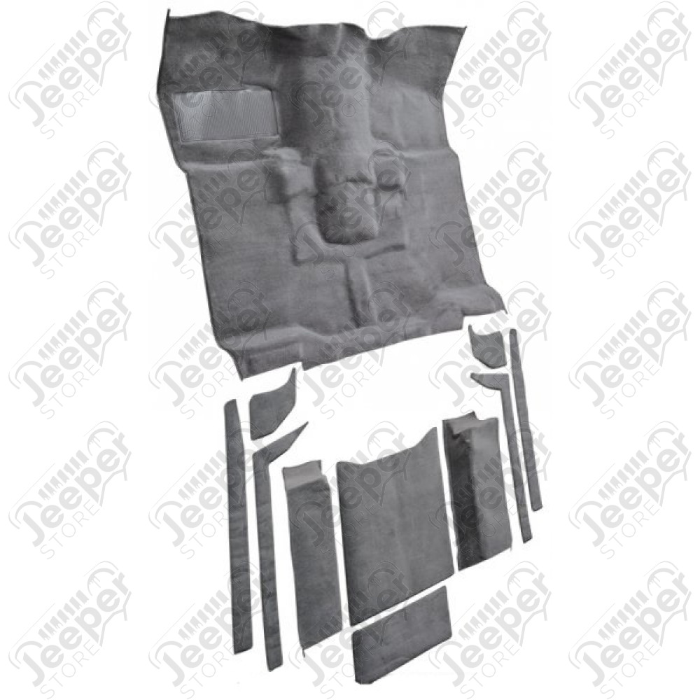 Moquette d'intérieur complète noire - Jeep CJ7, Wrangler YJ - 1606.12 / 13690-01