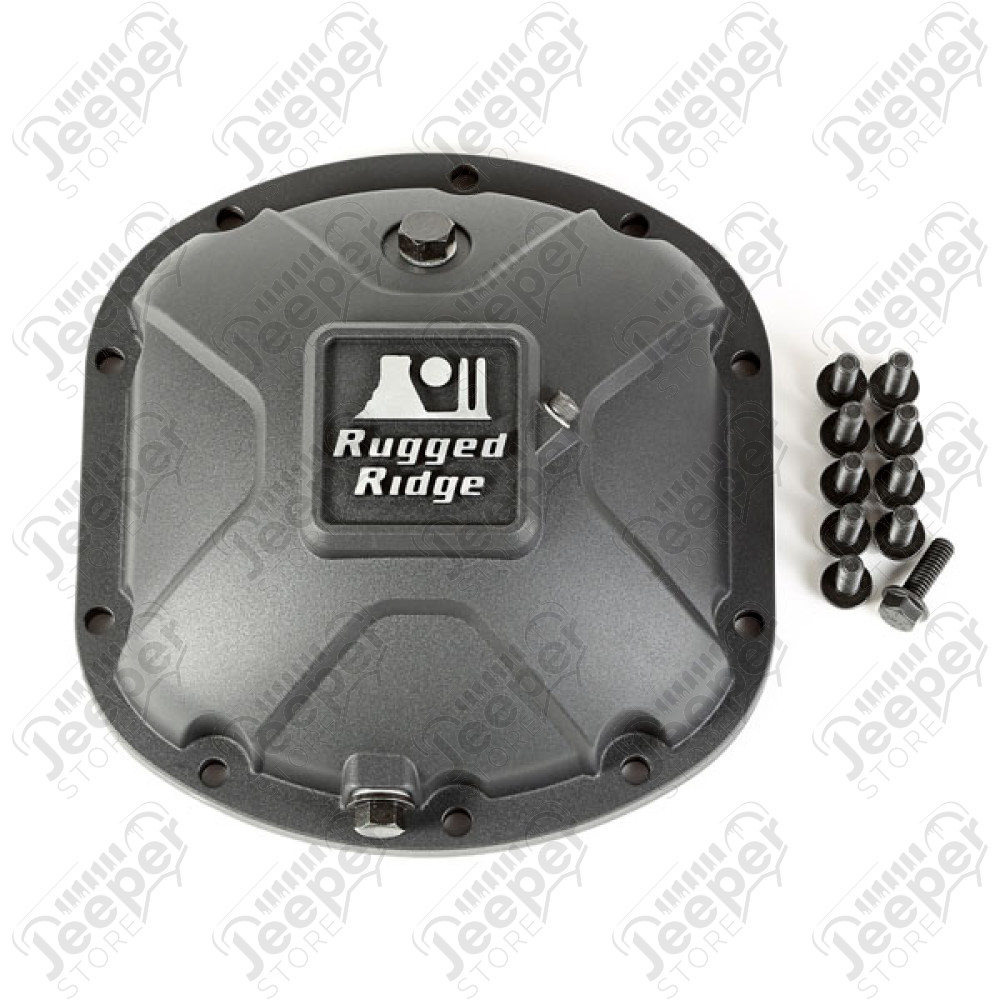 Coquille en aluminium renforcé Rugged Ridge pour pont avant Dana 30 Jeep CJ, Wrangler YJ, TJ, JK, Cherokee XJ, Grand Cherokee ZJ, ZG, WJ, WG