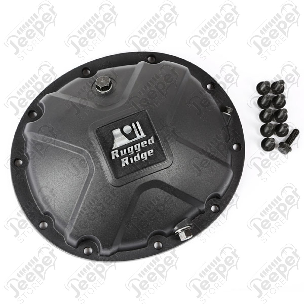 Coquille en aluminium renforcé Rugged Ridge pour pont arrière Dana 35 Jeep Wrangler YJ, TJ, JK, Cherokee XJ, Liberty KJ, Grand Cherokee ZJ, ZG, WJ, WG