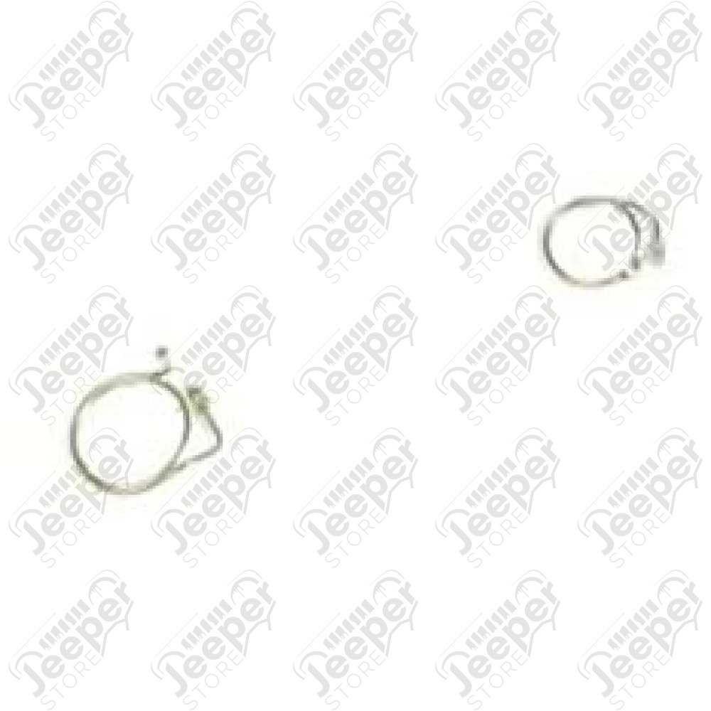 Kit de 2 durites acier pour freinage sans ABS - Jeep Wrangler YJ - 16737.50-2MCF / 60919MC40 / 60919MC39