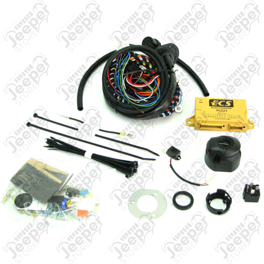 Faisceau multiplexé d'attelage (13 pôles) pour Jeep Wrangler JK (2 et 4 portes)
