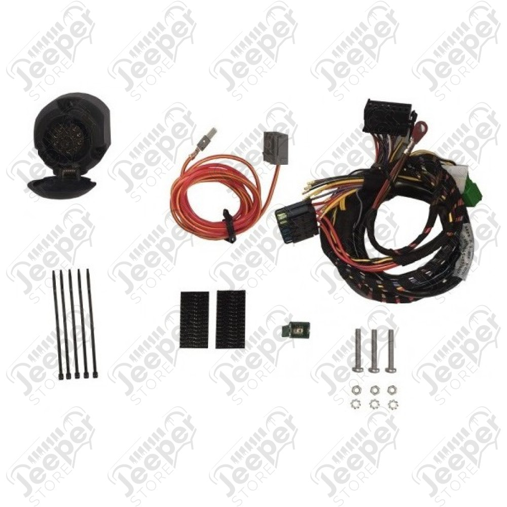Faisceau multiplexé d'attelage (13 broches) - Jeep Wrangler JL (2 et 4 portes) - K68347093AA / K82215398AB / 82215540AC / K82215540AC