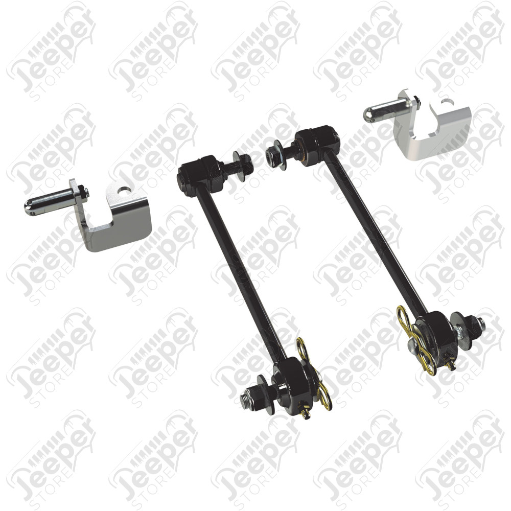 JK: 12.25” Front Sway Bar Quick Disconnect Kit (6” Lift)