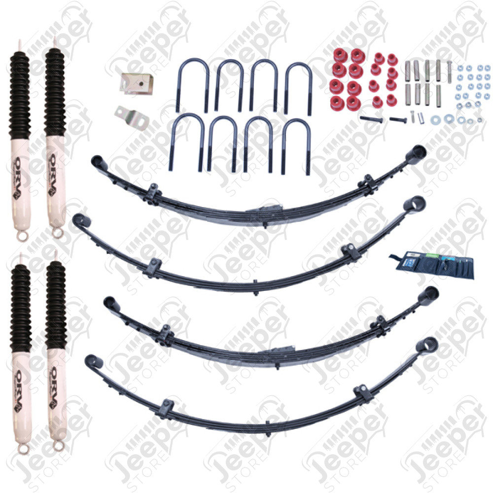 Kit réhausse +4" (+10.16 cm) Rugged Ridge - Jeep Wrangler YJ - 1841525