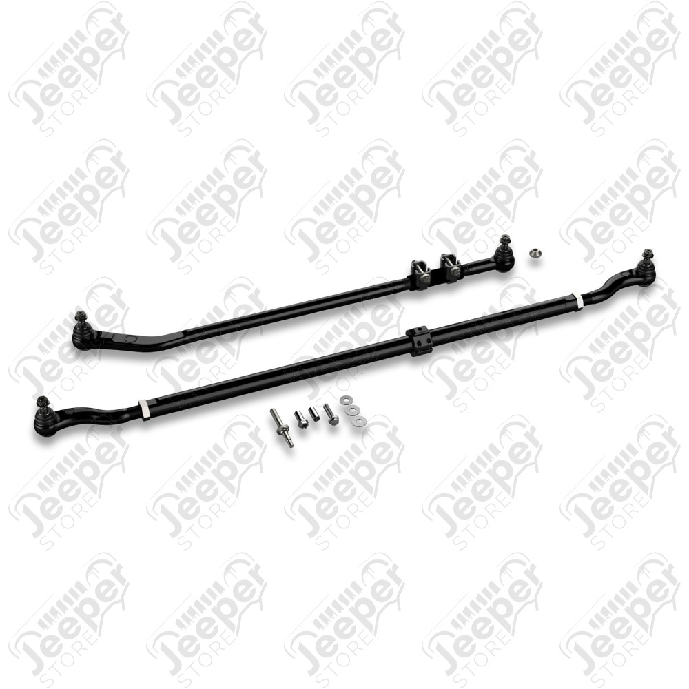JK: HD Chromoly Tie Rod Kit & HD Forged Drag Link Kit (0–3” Lift)