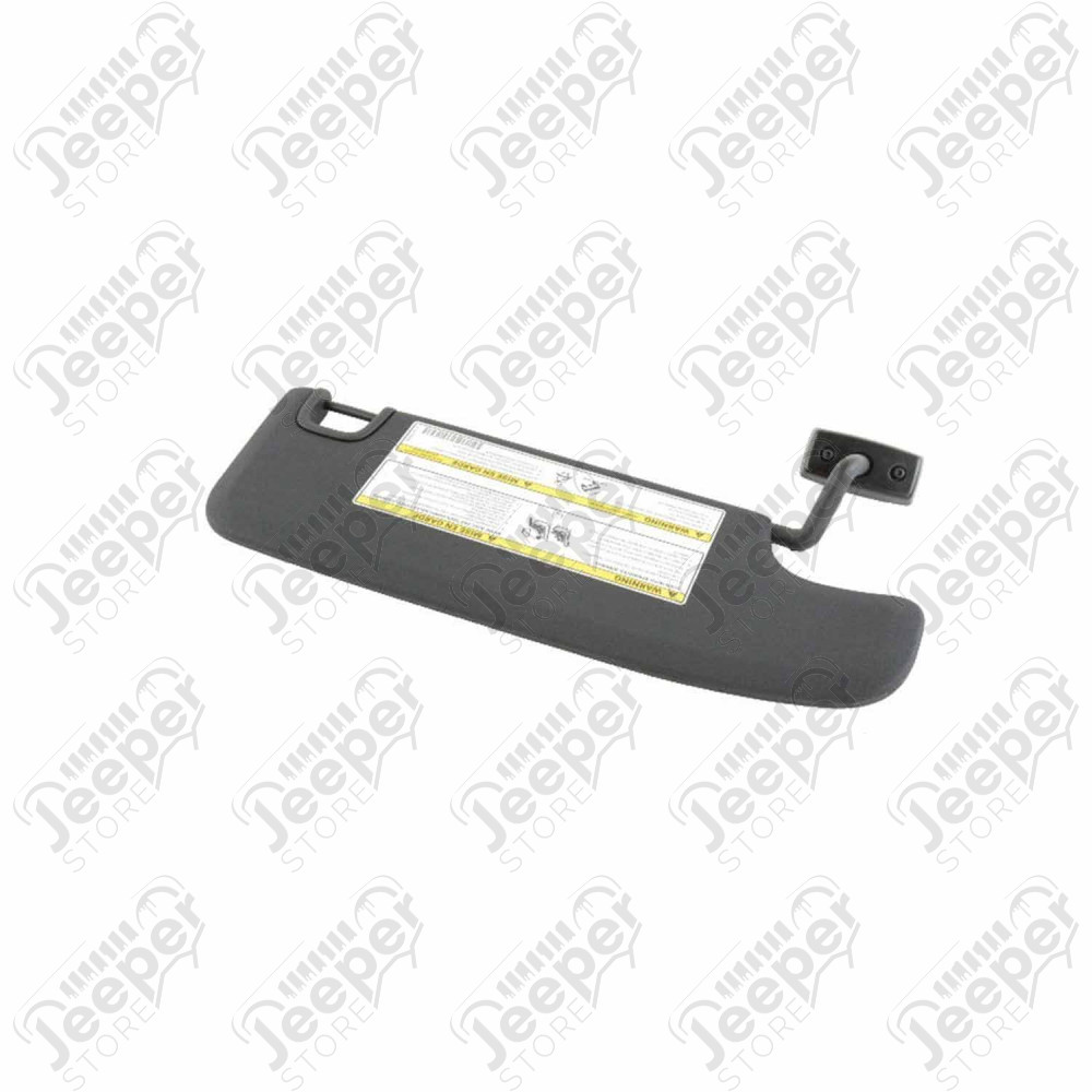 Pare soleil avant gauche couleur noir pour Jeep Wrangler JK (phase 2) - 0859.29 / 6CJ07DX9AA / 6CJ07DX9AC / 6CJ07DX9 / 1MK33DX9AD / 1MK33DX9AE / 1MK33DX9AF / 1MK33DX9