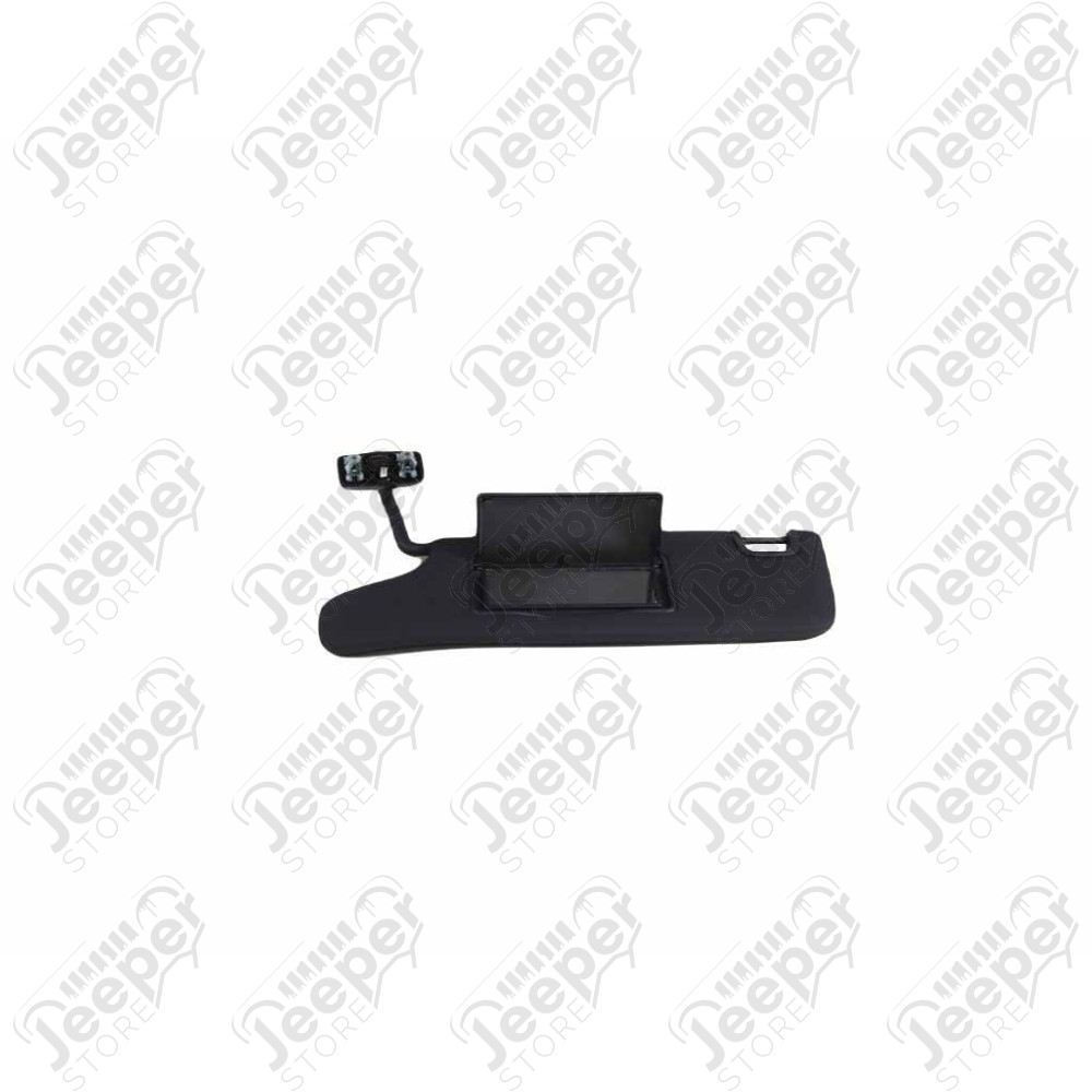 Pare soleil avant gauche couleur noir pour Jeep Wrangler JK (phase 2) - 0859.29 / 6CJ07DX9AA / 6CJ07DX9AC / 6CJ07DX9 / 1MK33DX9AD / 1MK33DX9AE / 1MK33DX9AF / 1MK33DX9