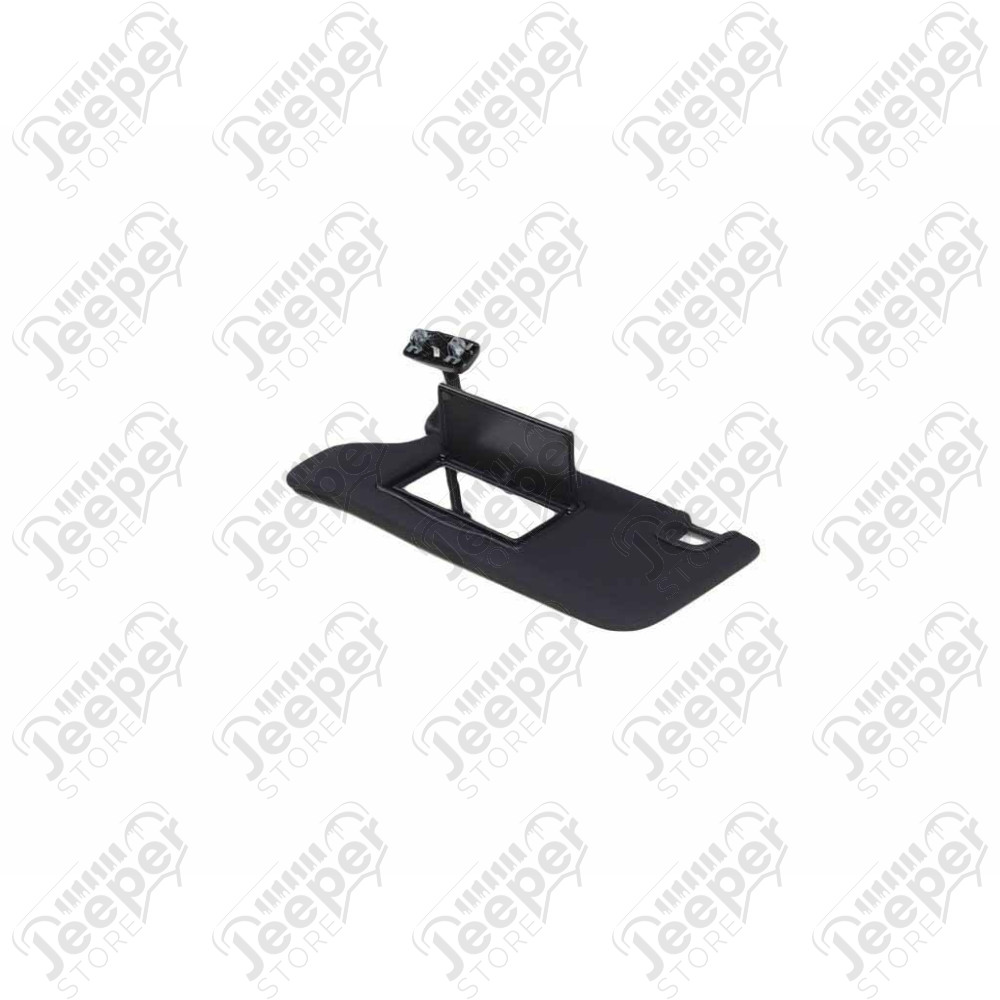 Pare soleil avant gauche couleur noir pour Jeep Wrangler JK (phase 2) - 0859.29 / 6CJ07DX9AA / 6CJ07DX9AC / 6CJ07DX9 / 1MK33DX9AD / 1MK33DX9AE / 1MK33DX9AF / 1MK33DX9