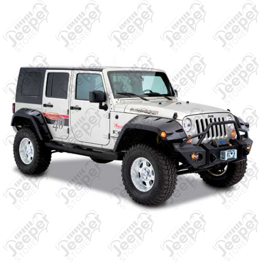 Kit d'élargisseurs d'ailes ARRIERE BUSHWACKER - Jeep Wrangler JK Unlimited (4 portes) - BSW1004402