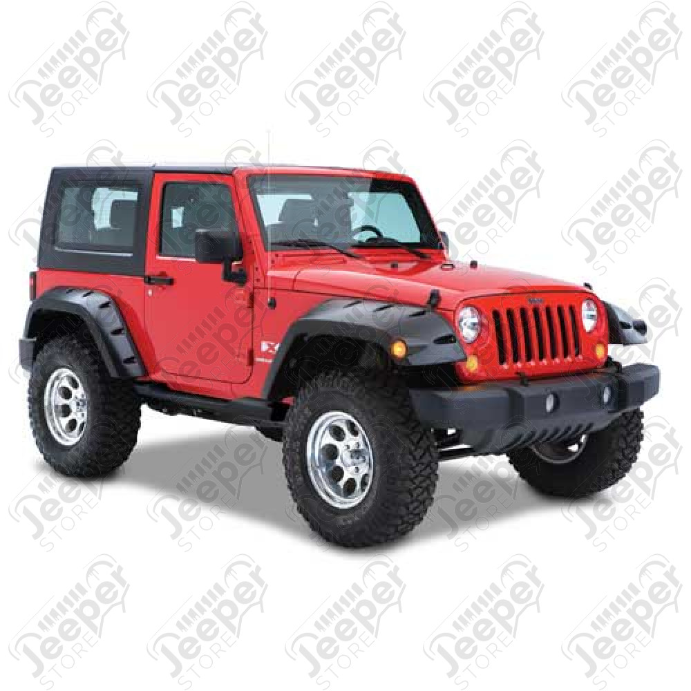 Kit d élargisseurs d aile Bushwacker ARRIERE, 2 éléments, 2 portes, Wrangler JK