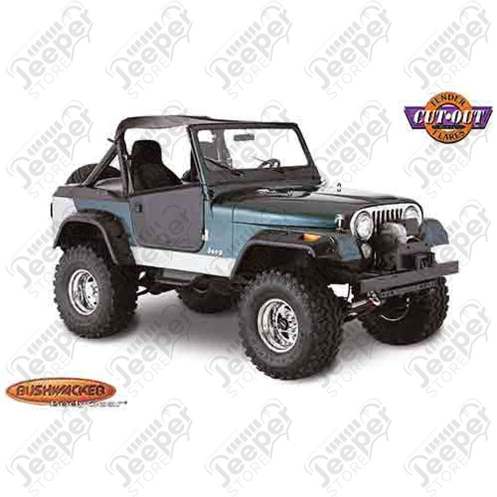 4 Elargisseurs d'ailes BUSHWACKER pour Jeep CJ