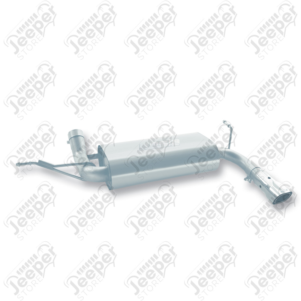 Silencieux BORLA avec tube de sortie moteurs 2.8L CRD, 3.8L V6 et 3.6L V6 - Jeep Wrangler JK - 11754