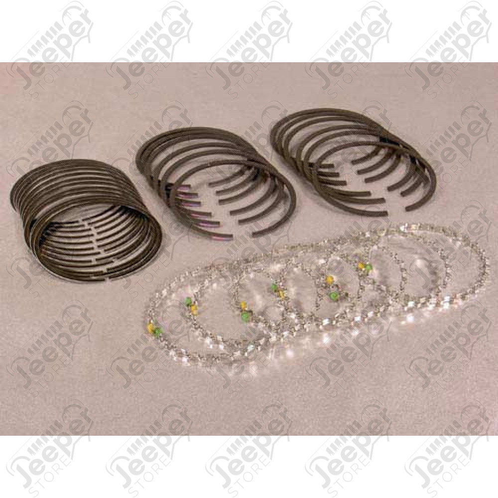 Kit de segments (cote: 0.60) moteur 4.0L AMC 242cui pour Jeep Wrangler YJ, Cherokee XJ, Comanche MJ, Grand Cherokee ZJ, ZG