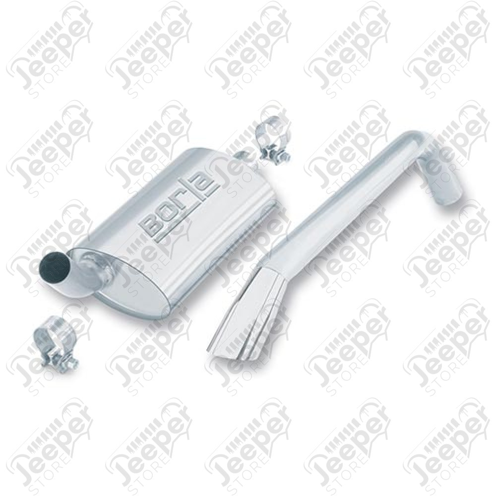 Silencieux BORLA avec tube de sortie 4.2L, Jeep CJ7