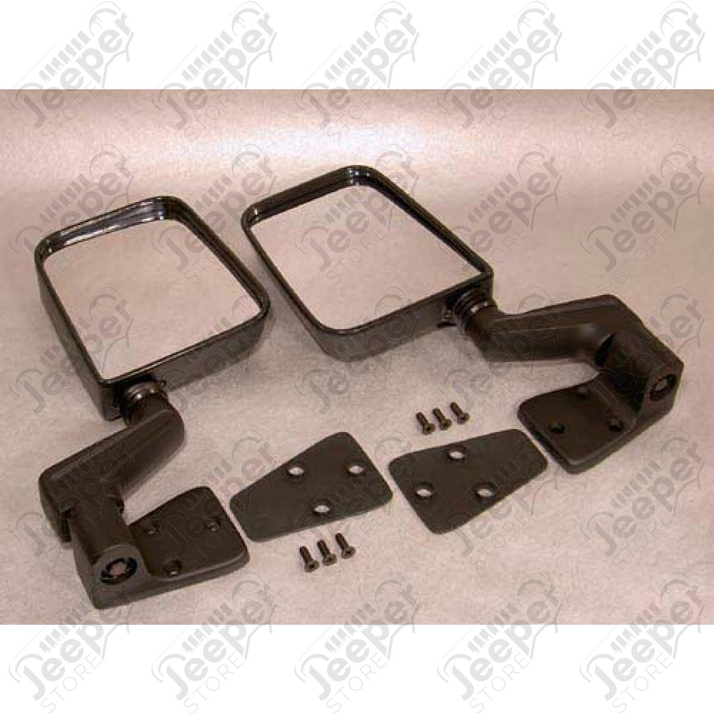 Kit de rétroviseurs extérieur noir pour Jeep Wrangler YJ 