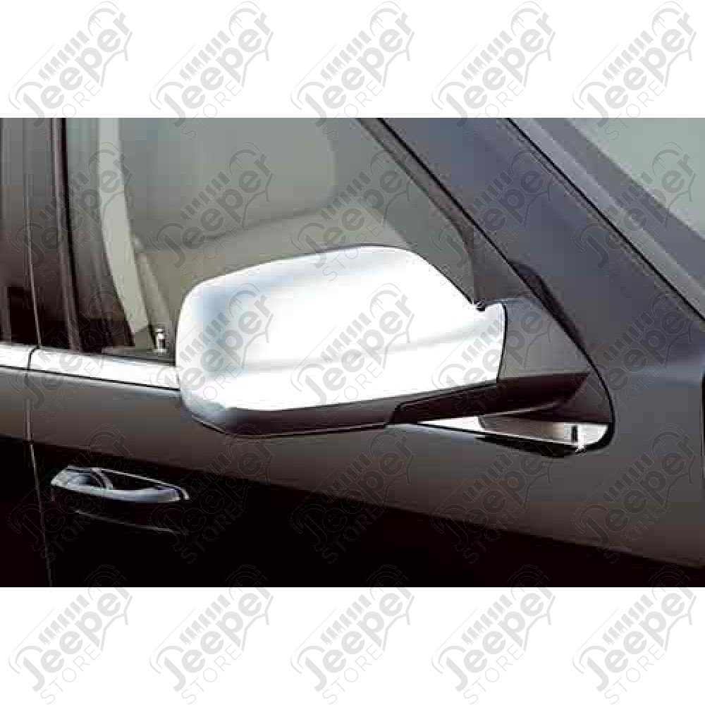 Kit d'enjoliveurs de rétroviseurs en plastique chromé pour Jeep Grand Cherokee WH, WK