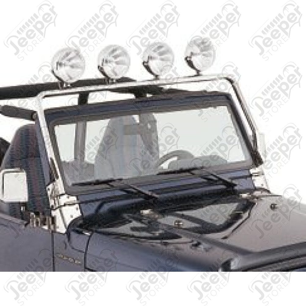 Rampe de lampes portées en acier inox pour Jeep Wrangler TJ