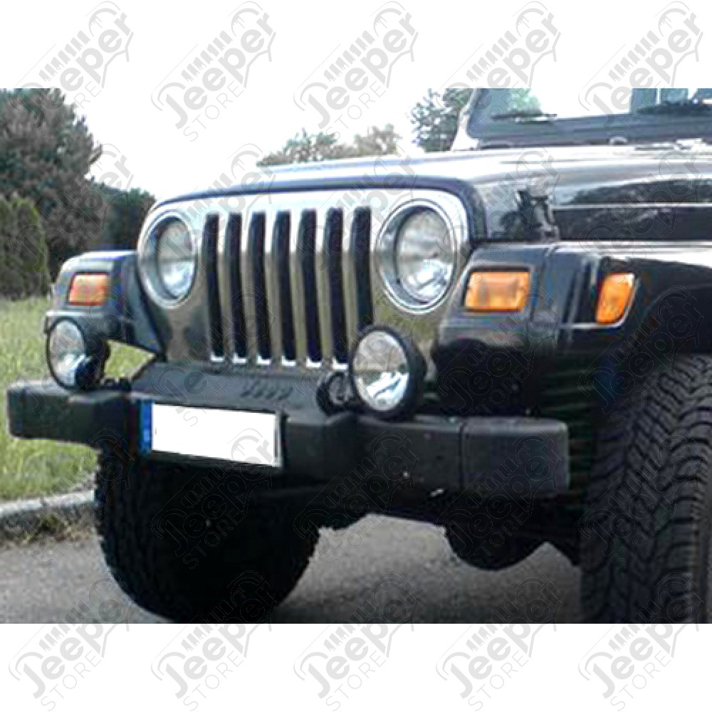 Enjoliveur de calandre acier inox Jeep Wrangler TJ