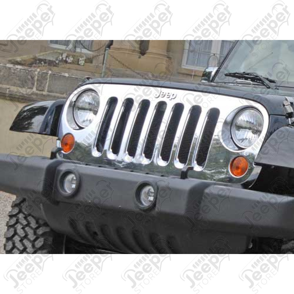 Enjoliveur de calandre chromé - Jeep Wrangler JK - AS-JA-004 / JJK00-32120