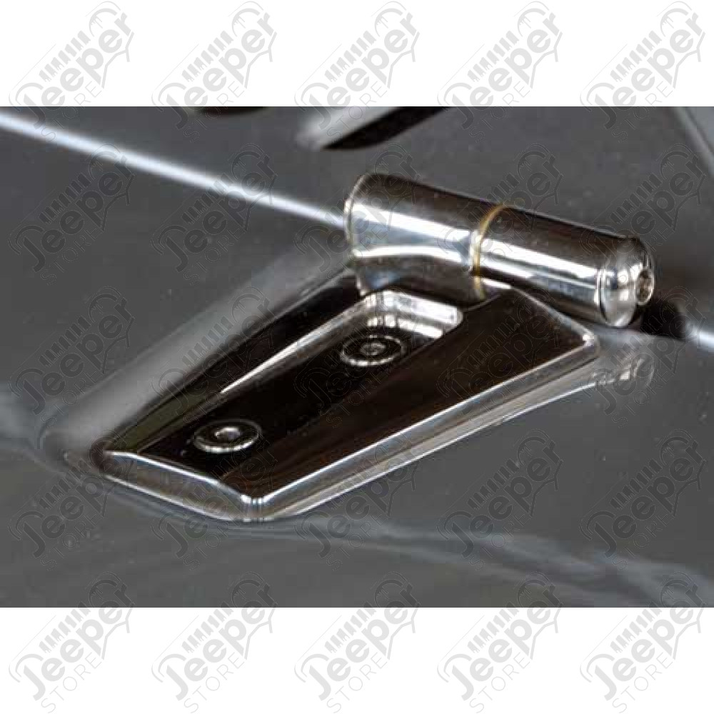 Kit charnières de capot acier inox Jeep Wrangler JK