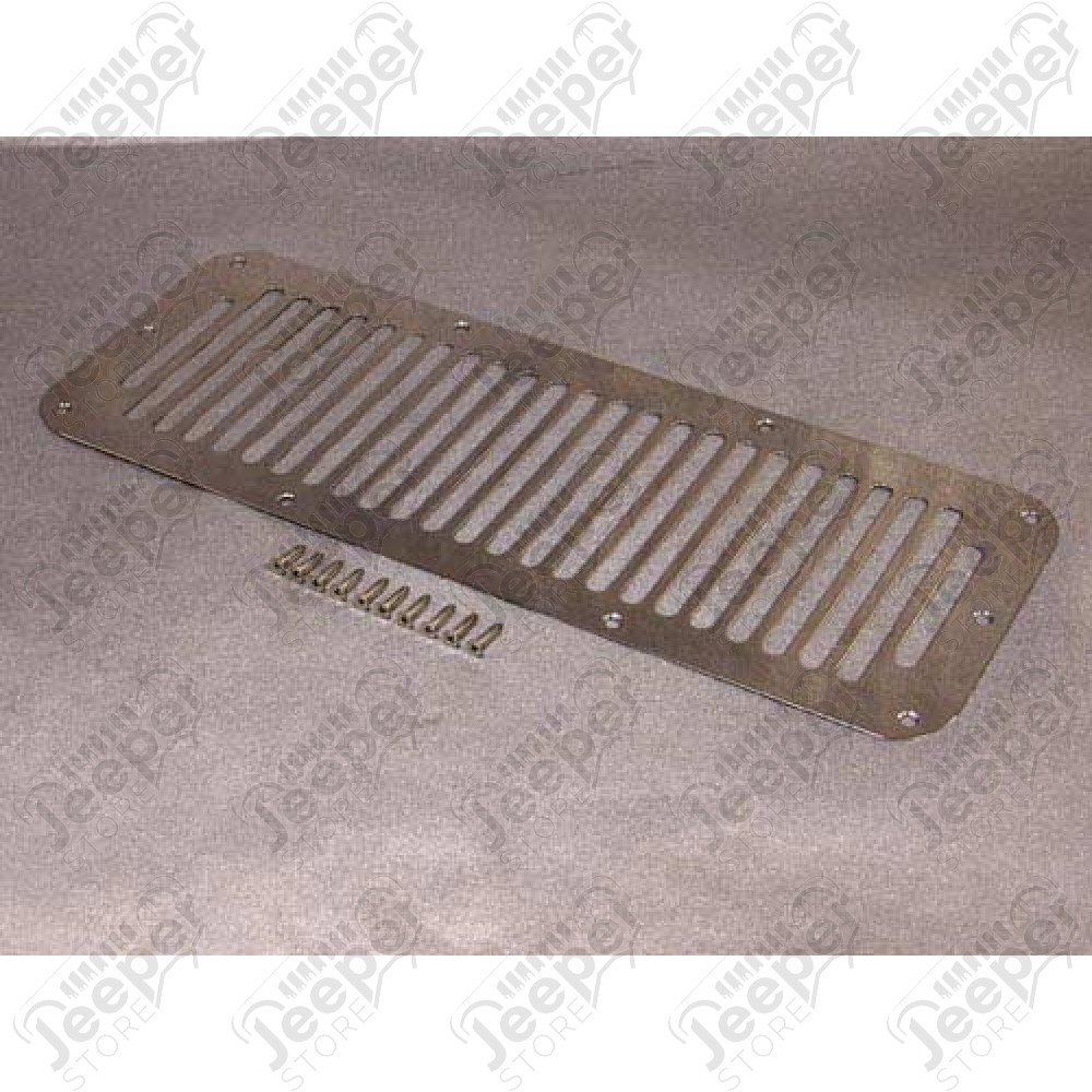 Grille d'aération capot moteur acier inox - Jeep CJ, Wrangler YJ - SH7406