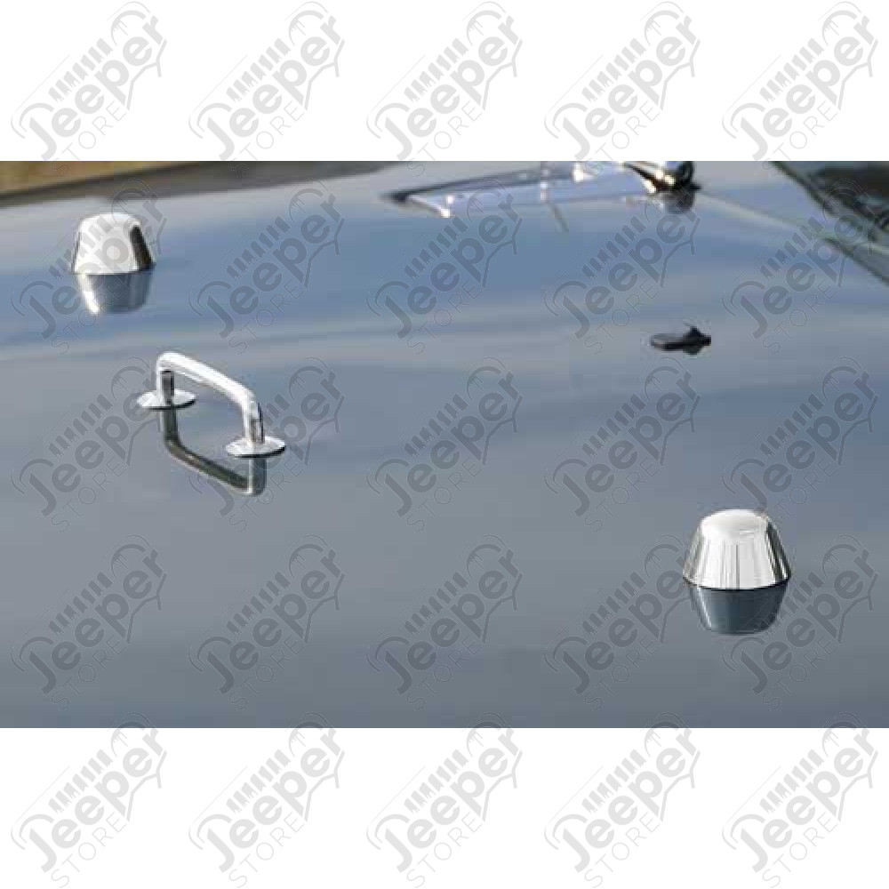 Kit enjoliveurs et arceaux de capot moteur en acier / inox Jeep Wrangler JK