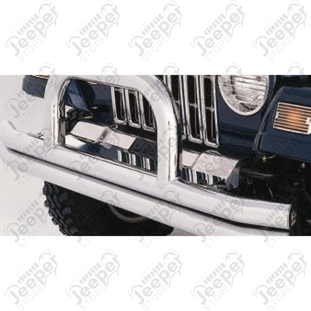 Enjoliveur avant acier / inox (entre calandre et pare chocs) Jeep Wrangler YJ