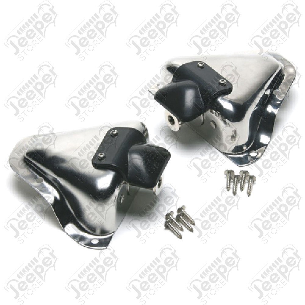 Kit boulons de serrures de portes en acier inox - Jeep CJ, Wrangler YJ - 30513 KENTROL / 11810.05
